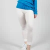 Leggings with Elasticated Waist in Star White