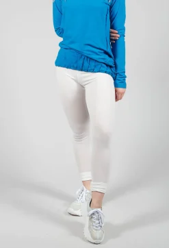Leggings with Elasticated Waist in Star White