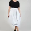 LEMU1 Dress in Black with White
