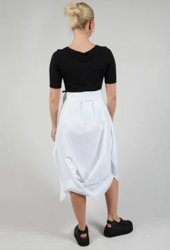LEMU1 Dress in Black with White