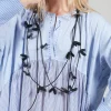 Leo Necklace in Black
