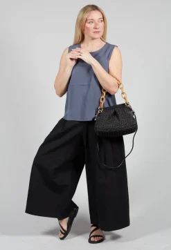 Lia Knit Bag in Black