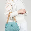 Lia Knit Bag in Blue