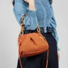 Lia Knit Bag in Orange