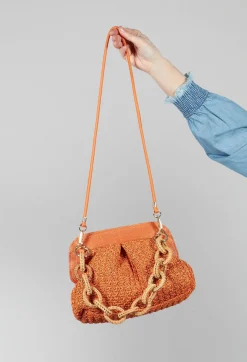 Lia Knit Bag in Orange