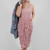 Licht-Crash Dress in Lotus