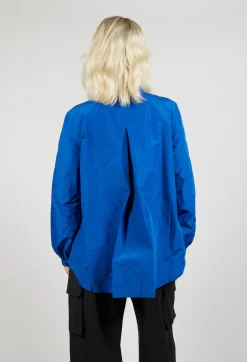 Light Taffeta Blouse in Blue