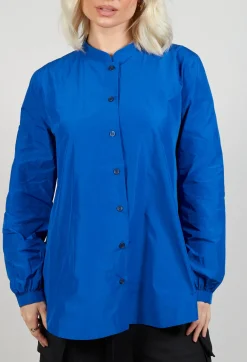 Light Taffeta Blouse in Blue