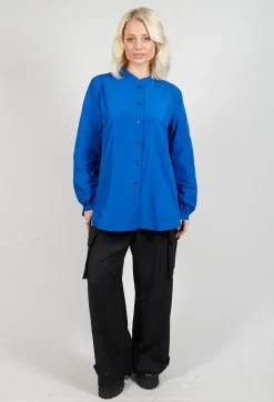 Light Taffeta Blouse in Blue