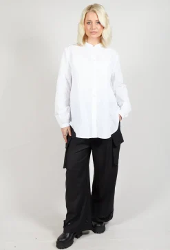 Light Taffeta Blouse in White