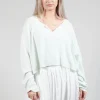 Lightwear Cropped Jumper in Tulip 10% Cloud