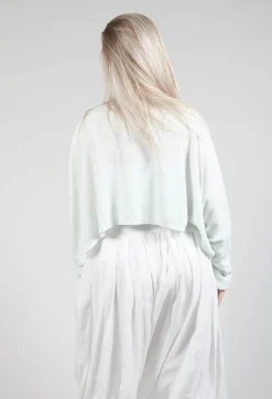 Lightwear Cropped Jumper in Tulip 10% Cloud