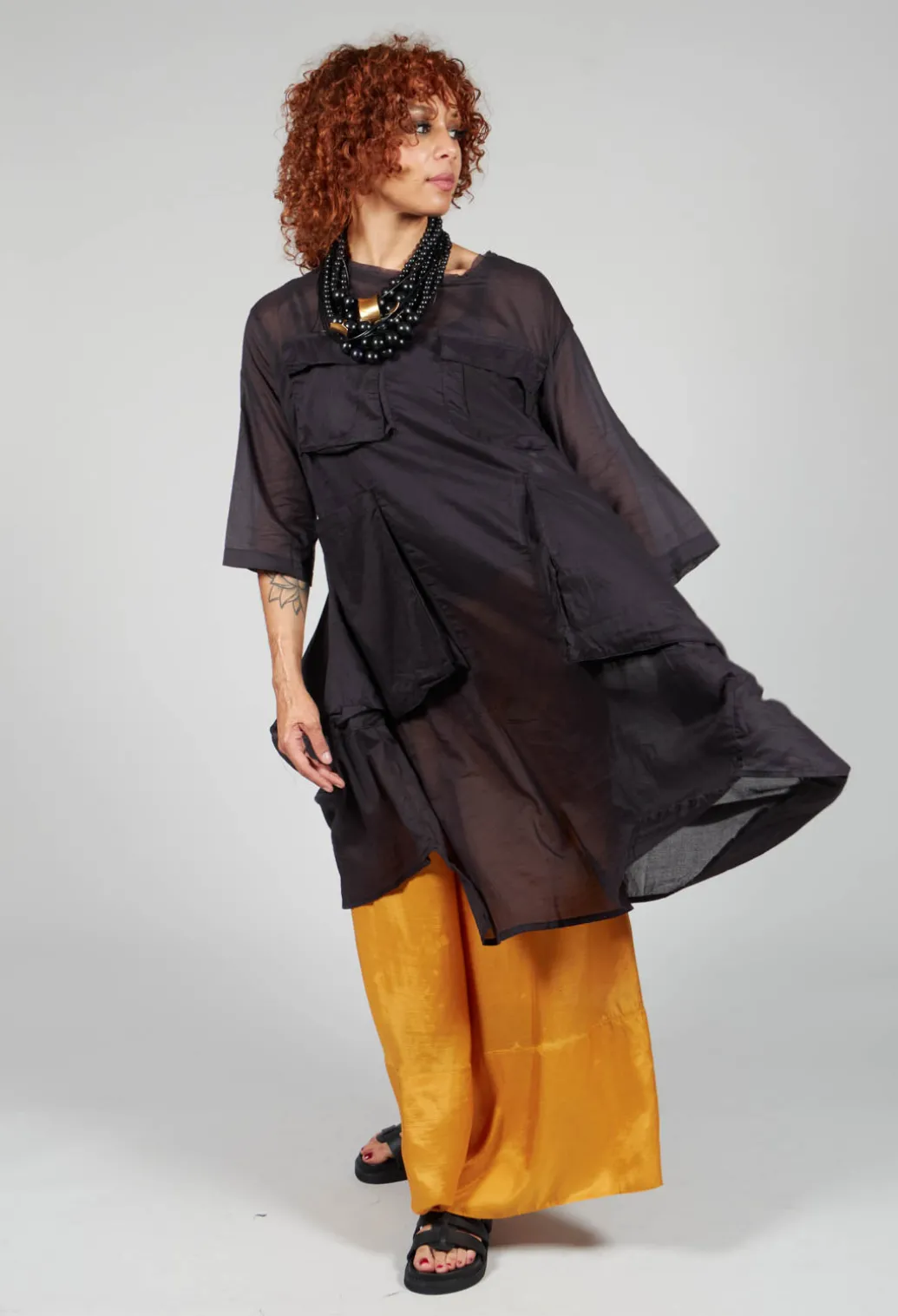 Lightwear Culottes in Beige Saffron