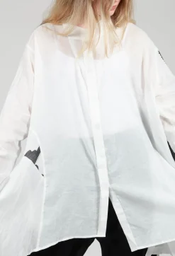 Lightweight A-Line Shirt in White