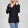 Lightweight Button Through Jacket in Black
