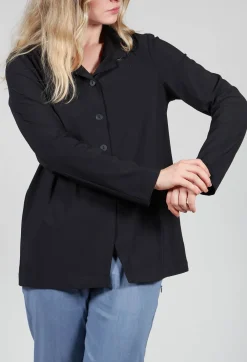 Lightweight Button Through Jacket in Black