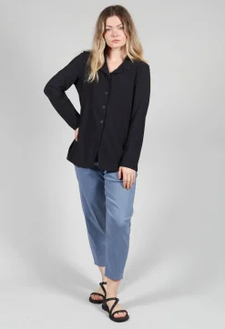 Lightweight Button Through Jacket in Black