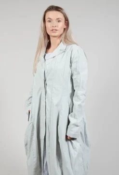 Lightweight Coat with Tulip Hem in Grey