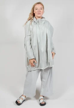 Lightweight Coat with Zip in Grey