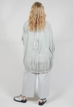 Lightweight Coat with Zip in Grey