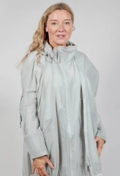 Lightweight Coat with Zip in Grey