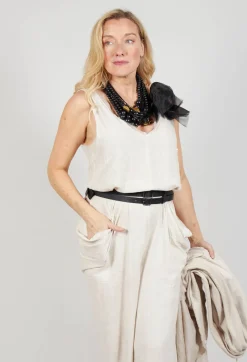 Lightweight Jumpsuit in Gesso
