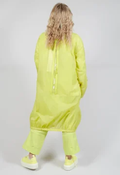 Lightweight Longline Coat with Zip in Sun