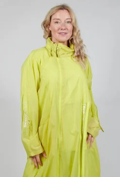 Lightweight Longline Coat with Zip in Sun