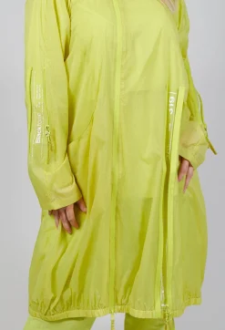 Lightweight Longline Coat with Zip in Sun