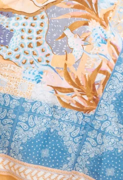 Lightweight Pasiley Elephant Print Scarf