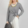 Lightweight Pullover in C.Coal 70% Cloud