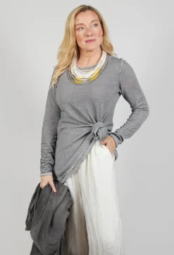 Lightweight Pullover in C.Coal 70% Cloud