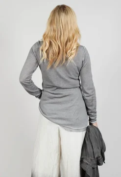 Lightweight Pullover in C.Coal 70% Cloud