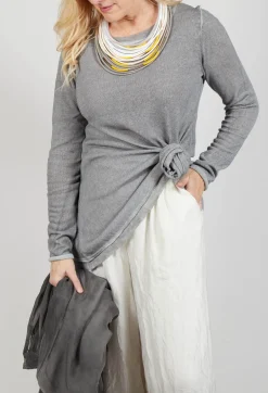 Lightweight Pullover in C.Coal 70% Cloud