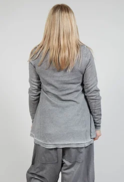 Lightweight Pullover in C.Coal 70% Cloud