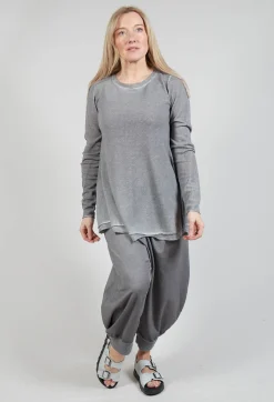 Lightweight Pullover in C.Coal 70% Cloud