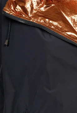 Lightweight Raincoat in Navy with Bronze Lining