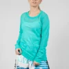 Lightweight Relaxed Fit Top in Aqua
