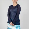 Lightweight Relaxed Fit Top in Navy
