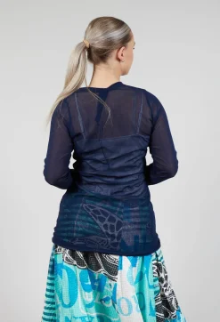 Lightweight Relaxed Fit Top in Navy