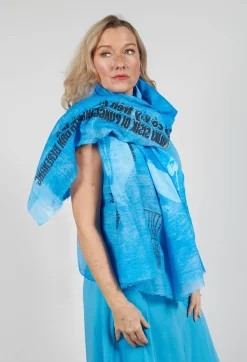 Lightweight Scarf with Motif in Malibu Print