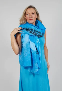 Lightweight Scarf with Motif in Malibu Print