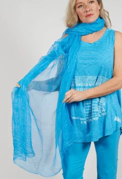 Lightweight Sheer Scarf in Malibu