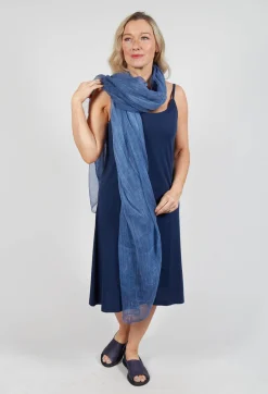 Lightweight Sheer Scarf in Navy