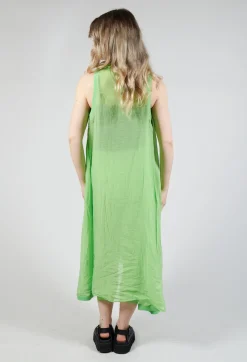 Lightweight Sleeveless Dress in Lime