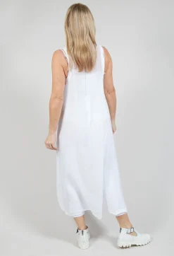 Lightweight Sleeveless Dress in White