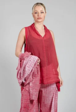Lightweight Vest Top in Chili