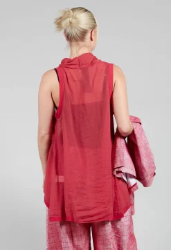Lightweight Vest Top in Chili