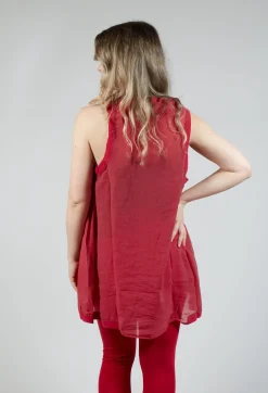 Lightweight Vest Top in Chili