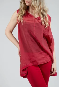 Lightweight Vest Top in Chili